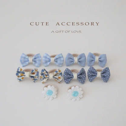 Accesorios para el cabello para niñas, lindas cintas para el cabello, linda cuerda para el cabello, 10 piezas/lote, pinzas elásticas para el cabello para niños.