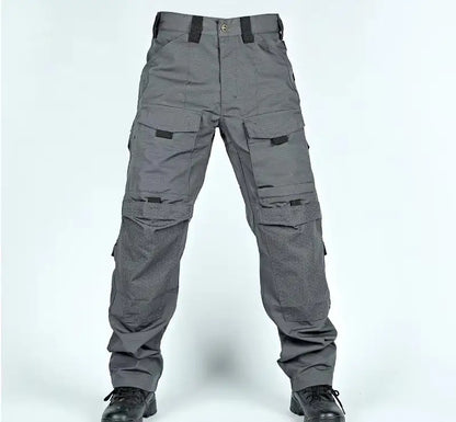 Tactical Cargo Pants Mens Multi-Pockets Wear-resistant Military Trousers Outdoor Training Hiking Fishing Casual Loose Pants Male