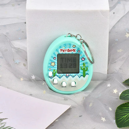 Mascotas electrónicas, juguetes virtuales, Tamagotchi, animales cibernéticos nostálgicos, juguetes digitales para niños.