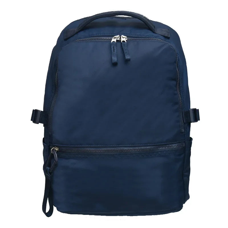 Mochila de viaje para estudiantes de secundaria y preparatoria, multifuncional, con doble hombro, para computadora de negocios, de nailon.