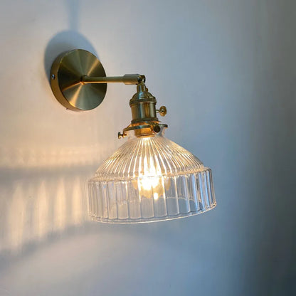 Iluminación para sala de estar, decoración de pared, personalidad nórdica, arte de vidrio verde, aire fresco transparente, espejo de pasillo, faro, faro para dormitorio