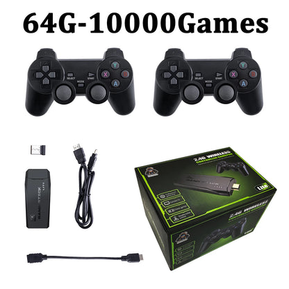 Consola M8 con control inalámbrico dual de 2,4 G y 10 000 juegos, 64 GB, retro, envío directo, regalo de Navidad