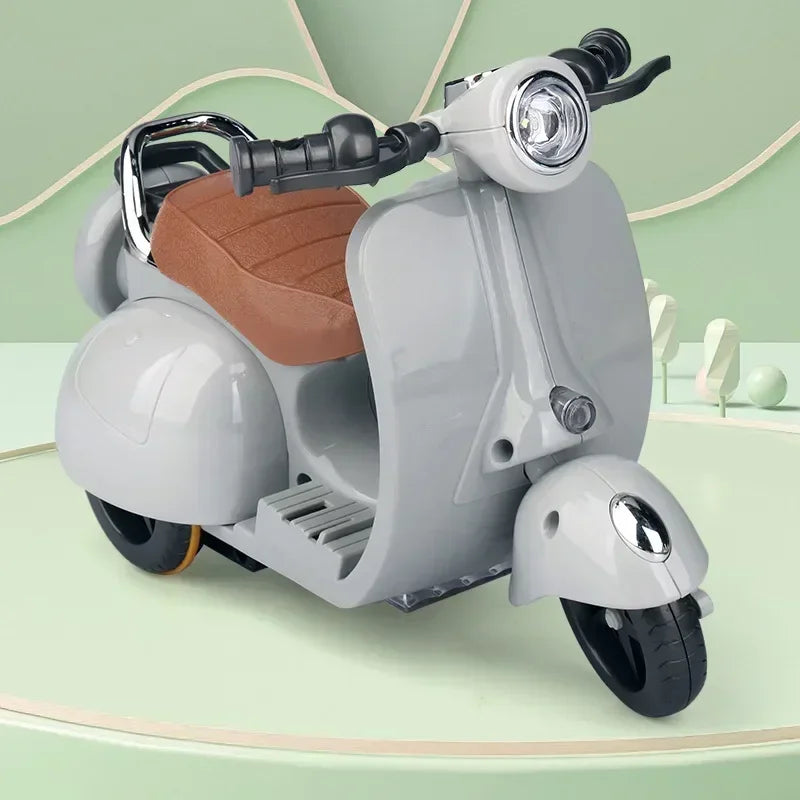 Regalos de cumpleaños para niños, juguetes con luces y música, minimotos eléctricas, accesorios para muñecas, divertidos y lindos accesorios para muñecas.