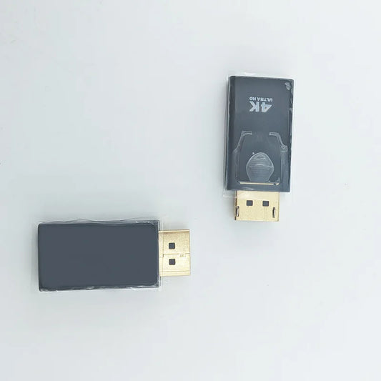 Adaptador/convertidor de DisplayPort (DP) macho a HDMI hembra para HDTV (1080/4K), compatible con ordenadores, televisores y portátiles.