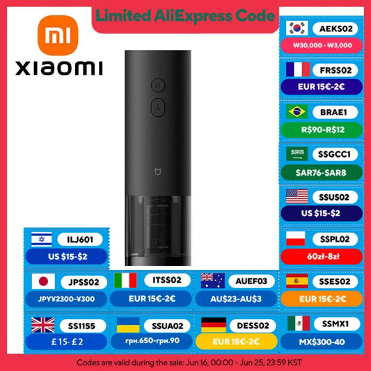 Abridor de vino eléctrico XIAOMI MIJIA (2025), nuevo, automático, para máquina sacacorchos.
