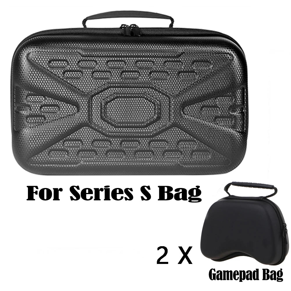 Bolsa para consola de juegos Xbox Series S, mando, accesorios, estuche rígido, organizador de almacenamiento, maleta de viaje