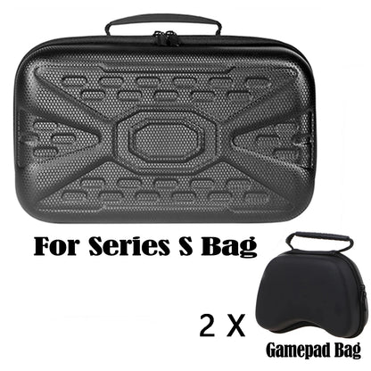 Bolsa para consola de juegos Xbox Series S, mando, accesorios, estuche rígido, organizador de almacenamiento, maleta de viaje