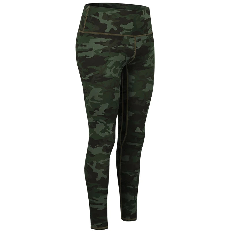 Women's Camouflage Yoga Pants High Waist Push Up Leggings Running Fitness Workout Pants Gym Legging