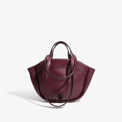 Bolso de mano marrón de gran capacidad y moda ZA, bolso de mano de un solo hombro de cuero sintético de fibra súper suave para desplazamientos y compras