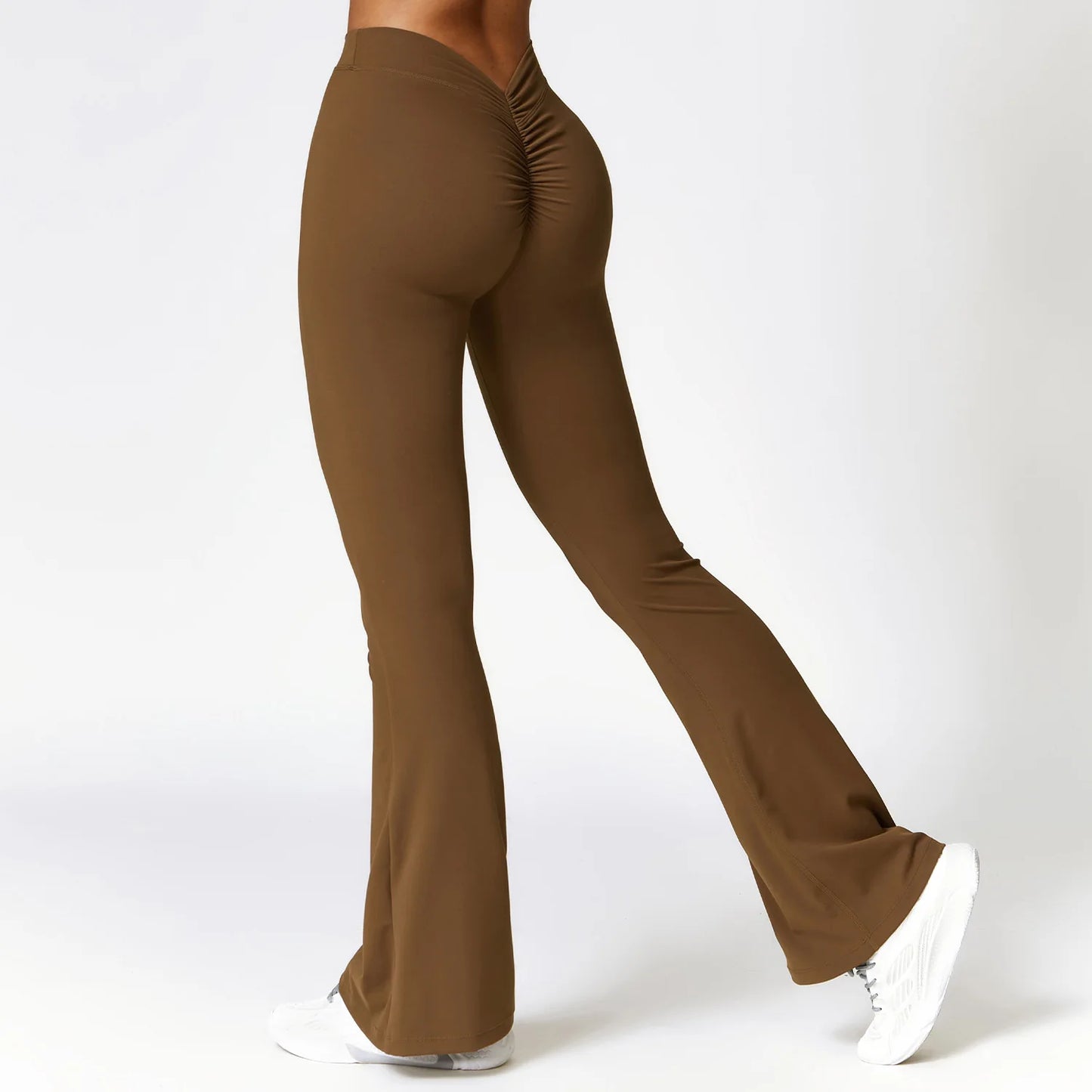 Pantalones de yoga de cintura alta y pernera acampanada para mujer, pantalones de pierna ancha para mujer, pantalones deportivos para gimnasio, entrenamiento físico, pantalones acampanados para baile latino.