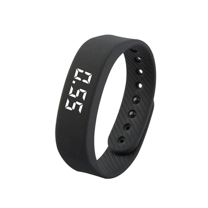 Pulseras inteligentes digitales LED, reloj inteligente resistente al agua, podómetro para correr, monitor, alarma de vibración y recordatorio.