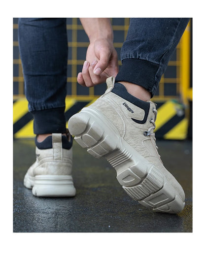 Botas de trabajo indestructibles, zapatos de seguridad para hombre, zapatos con puntera de acero, zapatillas a prueba de pinchazos, zapatos de trabajo antideslizantes para hombre, botas tácticas para hombre.