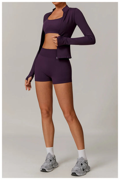 Conjunto de yoga deportivo sin costuras para mujer, 2 o 3 piezas, ropa deportiva para gimnasio, conjuntos de yoga para mujer, chándales, sujetador deportivo, leggings para gimnasio