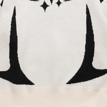 GRAN PROMOCIÓN Suéter retro Y2K en otoño e invierno Suéter con estampado de estrellas Y2K Suéter Harajuku de invierno Ropa estética unisex