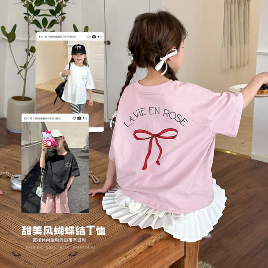 Ropa para niños, niñas, niños, ropa de manga corta para niñas, camisetas de verano, ropa para niños, ropa para niños, ropa de niña, ropa de niño