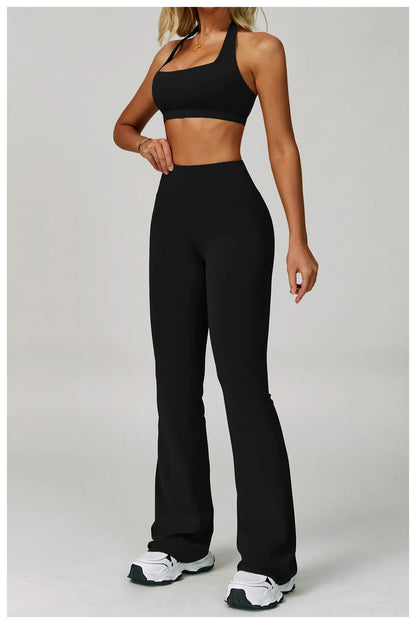 2 Piece Set Women's Tracksuit Fitness Clothes Yoga Sets Sportswear Workout Bra High Waist Leggings Set Gym Clothing Sports Suits