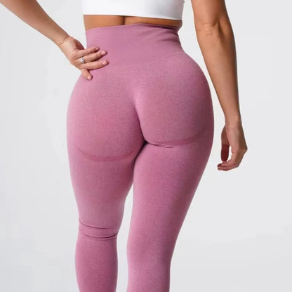 Nuevas mallas deportivas sin costuras con estampado moteado de contorno para mujer, suaves, para entrenamiento, fitness, yoga, cintura alta, ropa de gimnasio.