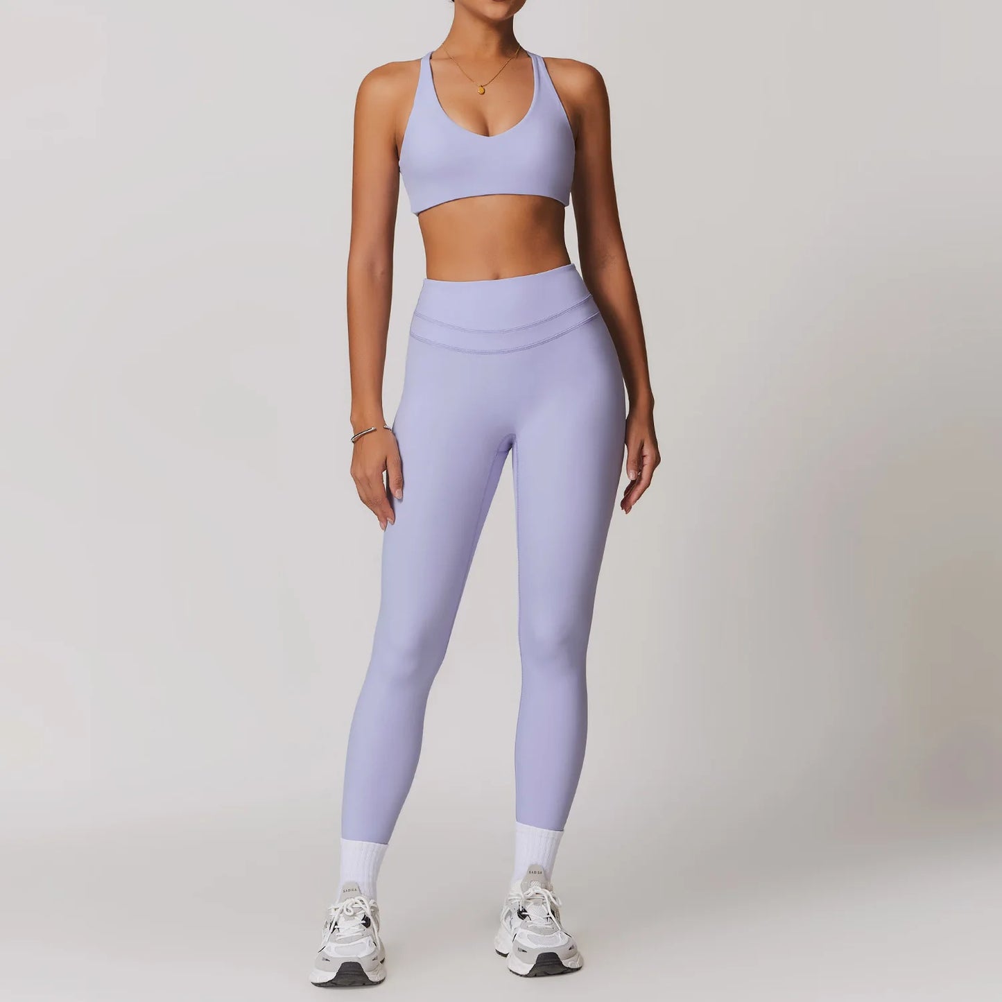 SWELTERING Conjunto de 2 piezas de ropa deportiva para mujer, conjunto de yoga, ropa deportiva para gimnasio, trajes de yoga, conjunto de fitness, chándales, sujetador deportivo, leggings para gimnasio
