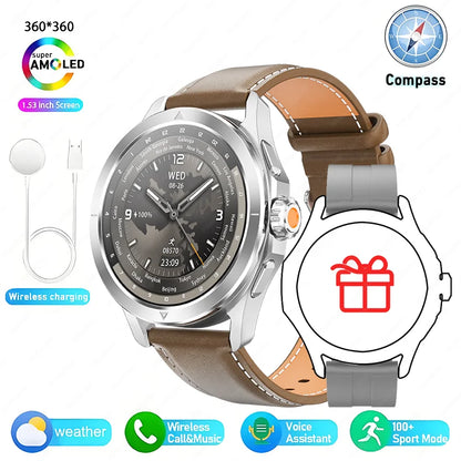 Reloj inteligente deportivo XIAOMI S4 Ultra con GPS para hombre, pantalla AMOLED HD, Bluetooth, llamadas, NFC, control del ritmo cardíaco, resistente al agua hasta 5 ATM