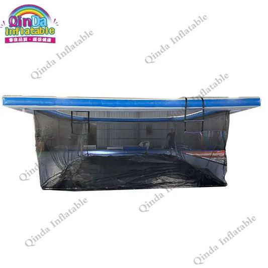 Piscina flotante inflable de alta calidad para el mar, gran piscina inflable para yates para juegos acuáticos.