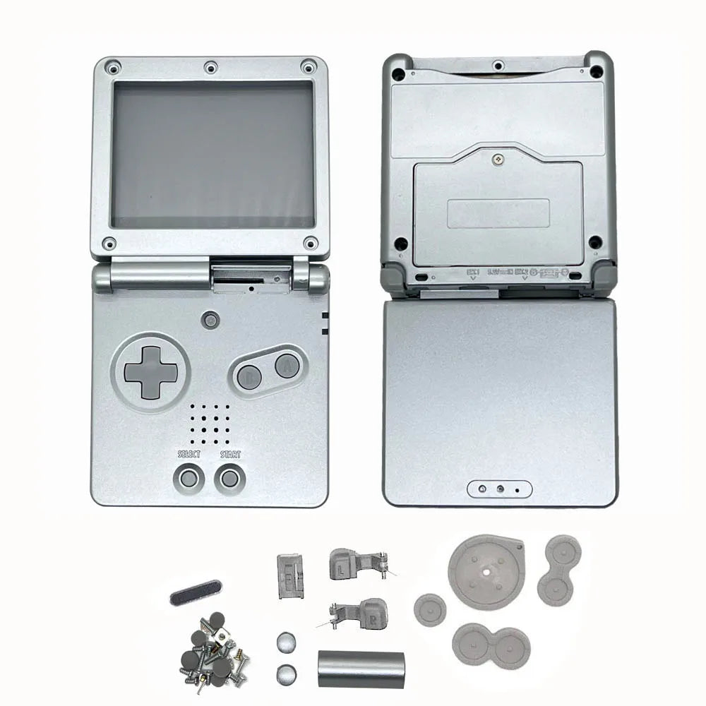 Carcasa original de repuesto de alta calidad para consola Gameboy Advance GBA SP con juego de accesorios.