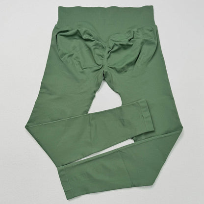 Pantalones de yoga VEQKING Scrunch Butt para mujer, leggings deportivos sin costuras, cintura baja, mallas de gimnasio, pantalones de entrenamiento cálidos de secado rápido para otoño.