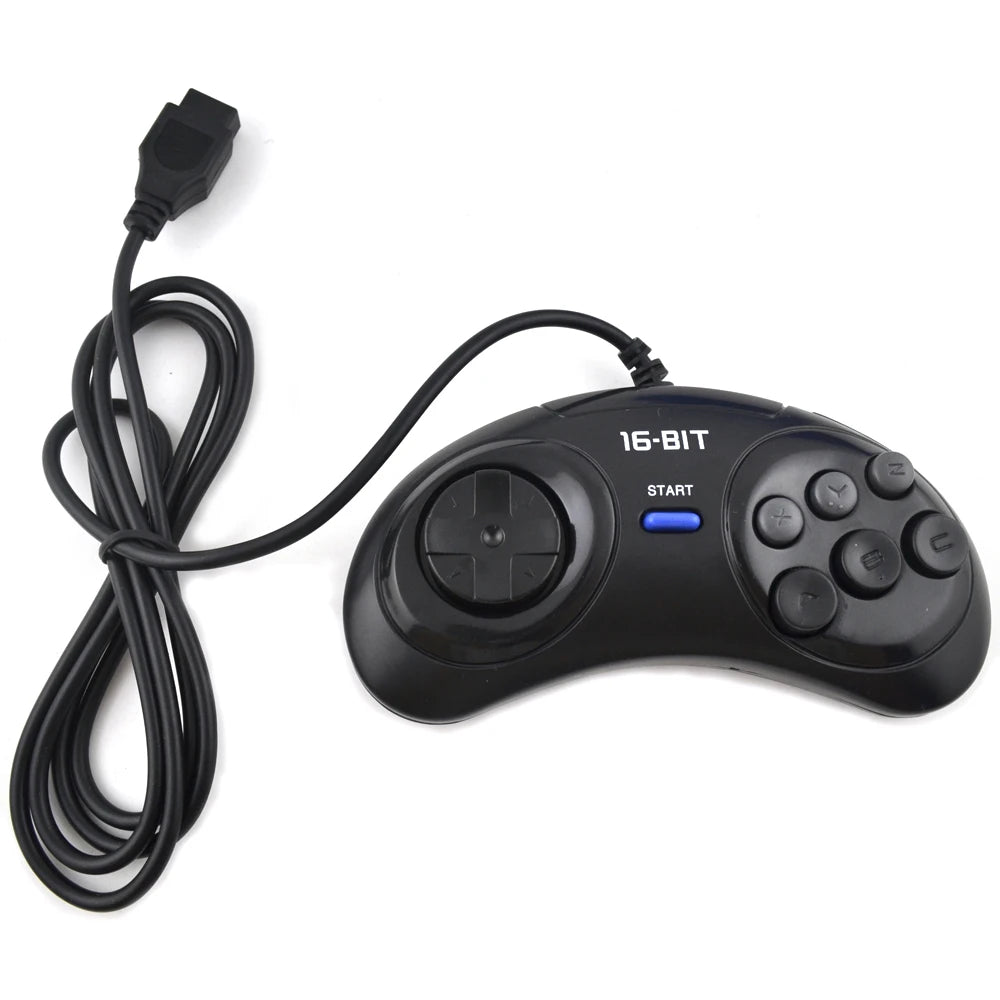 Controlador de juego de 2 piezas/1 pieza para SEGA Genesis, controlador de 16 bits, gamepad de 6 botones para SEGA MD, accesorios de juego