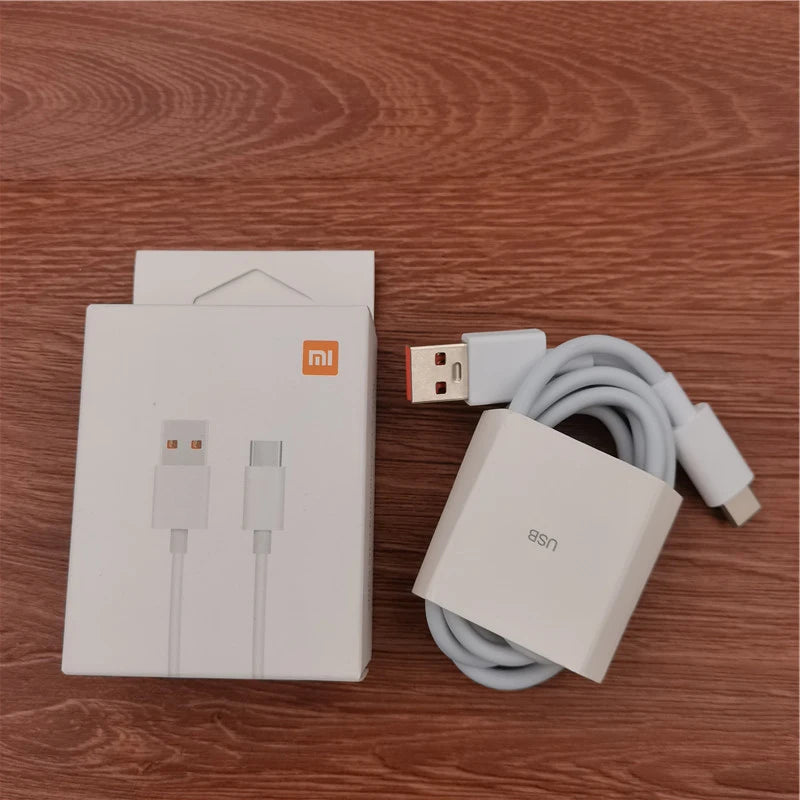 Cargador USB tipo C original Xiaomi 6A de 120 W, 67 W y 33 W con carga rápida turbo para Mi 13, 12, 11, 10 Pro, Ultra Poco X3, Redmi Note K50