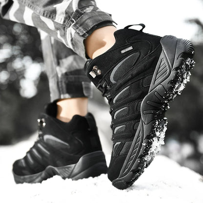 Botas de cuero de alta calidad para hombre, ideales para pesca, caza, senderismo, actividades al aire libre y trabajo.