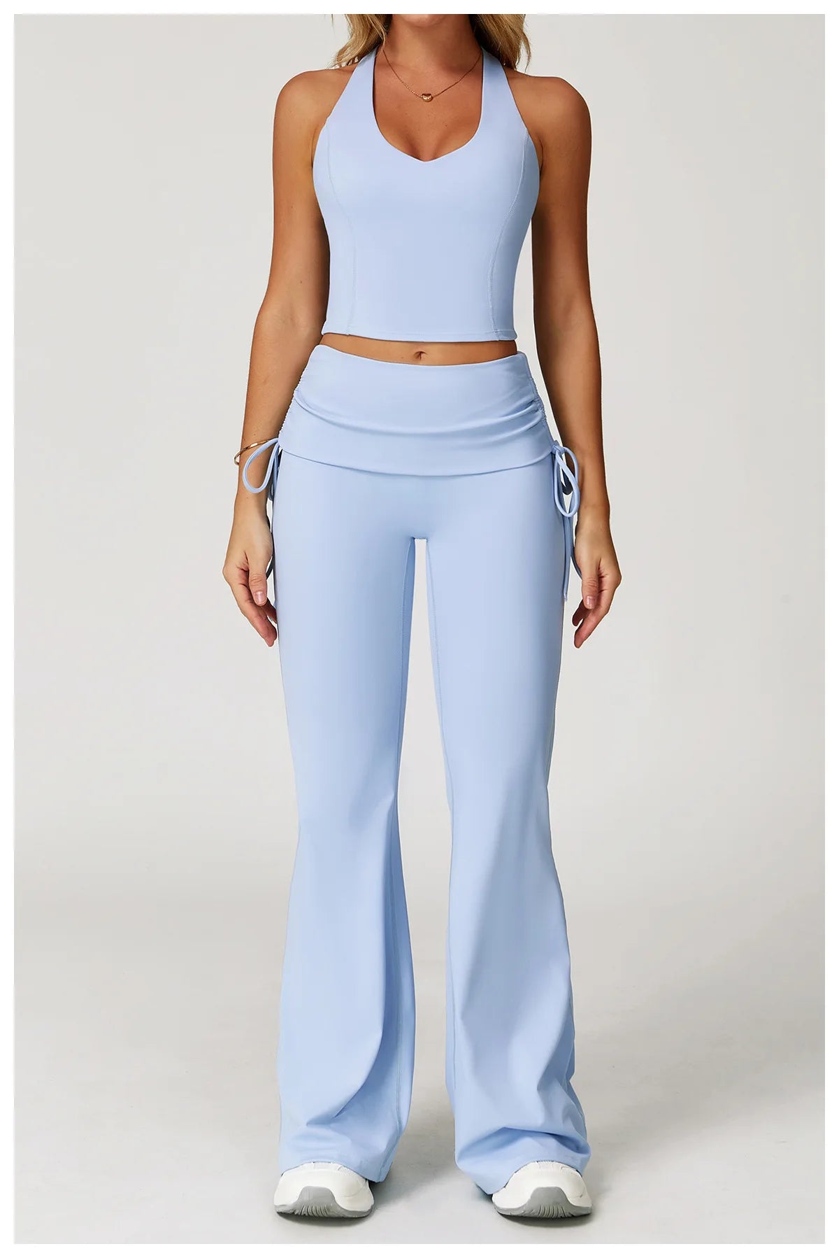 Conjunto de chándal de yoga para mujer, 2 piezas, ropa deportiva para entrenamiento, fitness, gimnasio, leggings de cintura alta, sujetador deportivo, ropa deportiva
