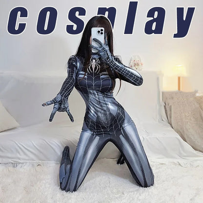 Halloween Spider Man Costume Movie Superhero Cosplay Bodysuit Suit Avengers Cosplay Venom Spider Man Corset for Women Girl Suit
