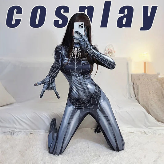 Halloween Spider Man Costume Movie Superhero Cosplay Bodysuit Suit Avengers Cosplay Venom Spider Man Corset for Women Girl Suit
