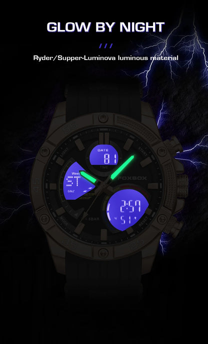 Relojes militares de moda para hombre LIGE, reloj cronógrafo deportivo original de lujo para hombre, reloj de cuarzo resistente al agua, reloj de pulsera digital