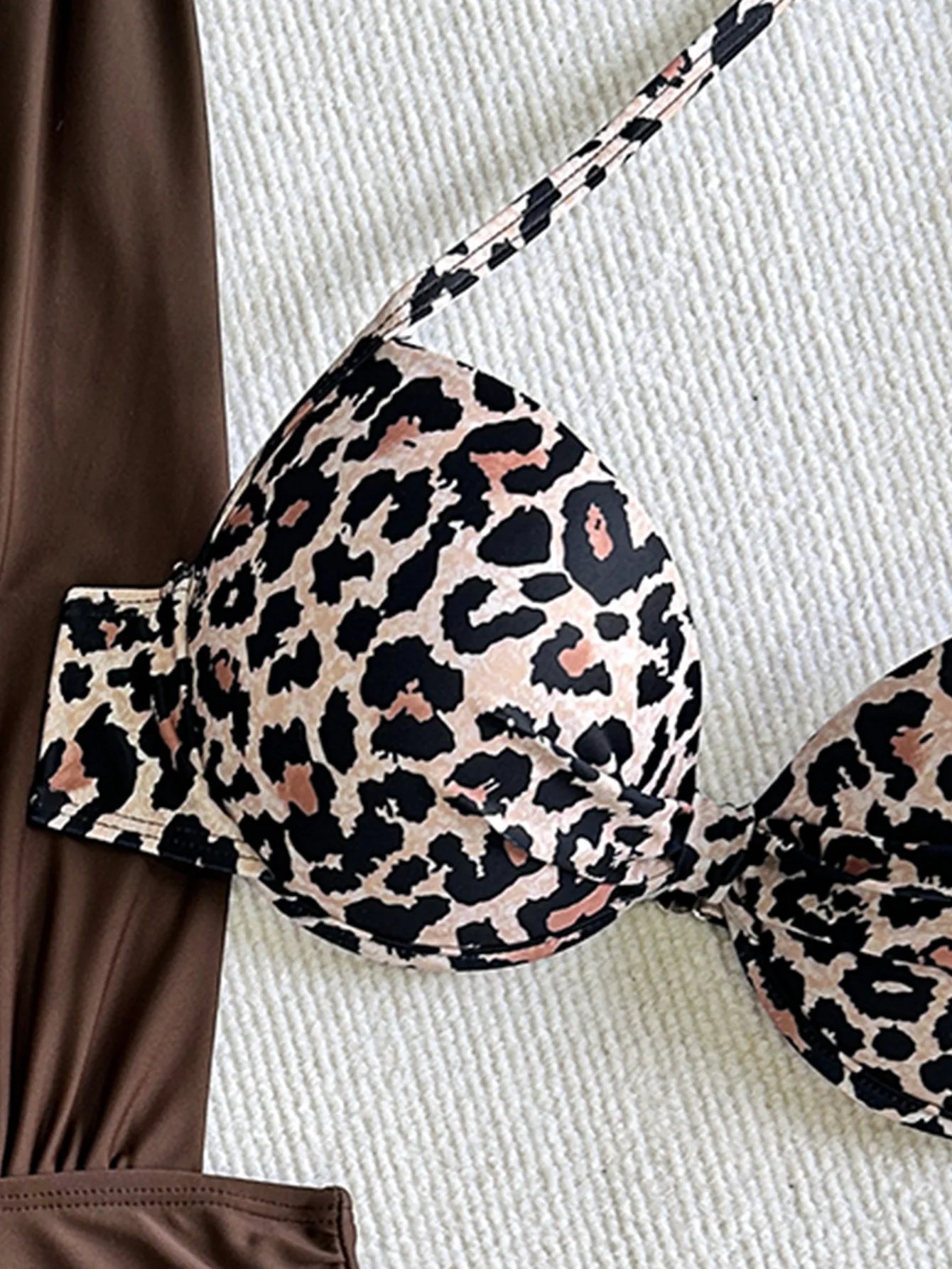 Conjunto de bikini de dos piezas con cuello halter para mujer, bañador sexy liso, push up ajustado, sin espalda, traje de baño de verano para playa, 2025