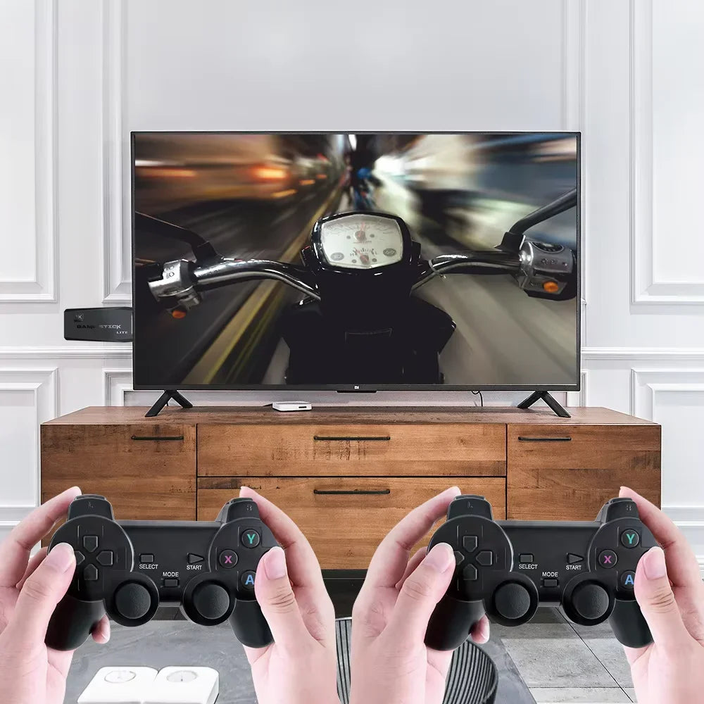 Consola de juegos retro con controladores duales inalámbricos de 2,4 G, 20 000 juegos precargados, 32/64 GB, compatibilidad con TV 4K para juegos.