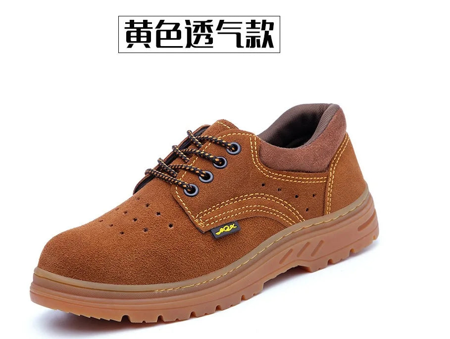 Calzado de seguridad laboral para hombres y mujeres. Antiaplastamiento, antiperforación, antideslizante y antiescaldaduras. Calzado de protección para soldadura eléctrica.