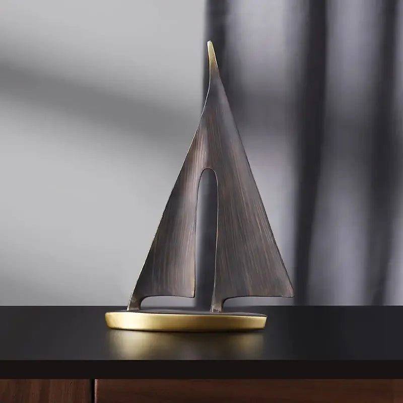 Adorno decorativo para el hogar con diseño de velero de vela suave, para sala de estar, dormitorio, escritorio, artesanía de resina, regalo