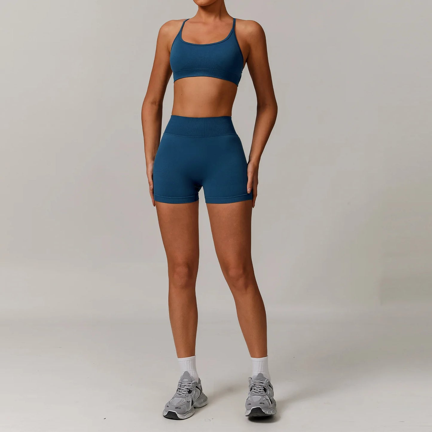 Conjunto de yoga deportivo sin costuras para mujer, 2 o 3 piezas, ropa deportiva para gimnasio, conjuntos de yoga para mujer, chándales, sujetador deportivo, leggings para gimnasio