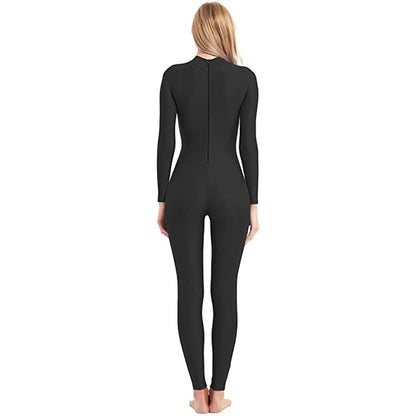 Mono de cuello alto unisex, leotardo de cuerpo entero, mono de yoga de manga larga para mujer, mono de gato, ropa deportiva diaria, trajes de cosplay