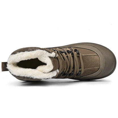 Zapatillas altas de ocio, botines cómodos de moda para hombre, botas para exteriores, zapatos de negocios antideslizantes, nuevas botas de cuero para motocross de hombre