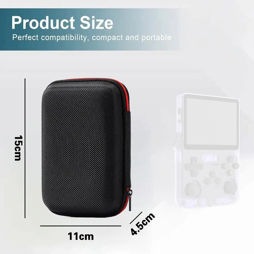Estuche de transporte para R36s R35S EVA, bolsa de almacenamiento rígida protectora, estuche protector portátil con malla para accesorios de consola de juegos.