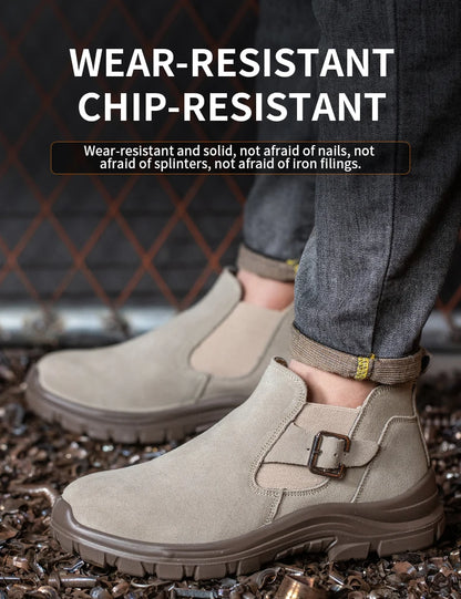 Zapatos de seguridad de moda con puntera de acero para hombre, zapatillas de trabajo, tenis de seguridad, protección industrial para los pies. Originales.