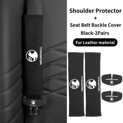 Funda de cinturón de seguridad de gamuza para interior de coche, para Vauxhall VXR, Dokker, Lodgy, Logan, Sandero, Duster, Stepway, decoración de coche, accesorios