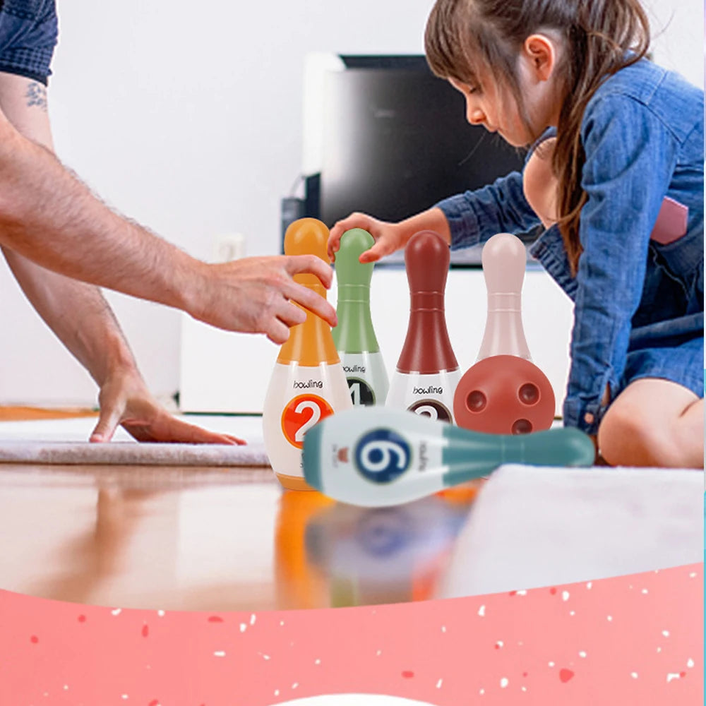 Juego de bolos, juguetes educativos para niños pequeños, aprendizaje de números de animales, juegos deportivos para interiores y exteriores, juguetes para niños, regalo para bebés