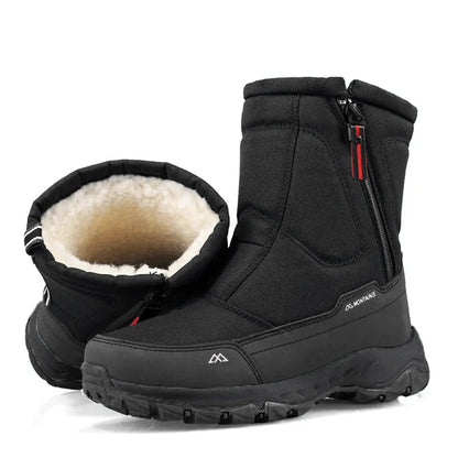 Botas de nieve de invierno para hombre, impermeables, con aislamiento, cálidas y cómodas para exteriores.
