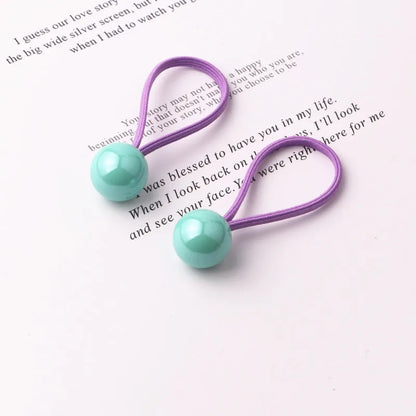 Accesorios para el cabello para niños, bandas de goma para bebés, cuentas de colores sólidos, estrellas de amor, serie de dibujos animados