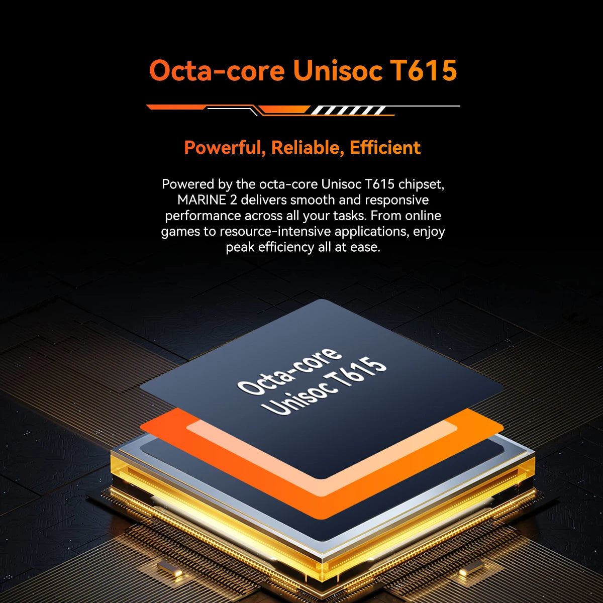 Teléfono resistente Blackview OSCAL Marine 2, 8 GB de RAM, 256 GB de almacenamiento, smartphone con IA, batería de 11000 mAh, pantalla HD+ de 6,56", procesador Unisoc T61, Android 15 y NFC.