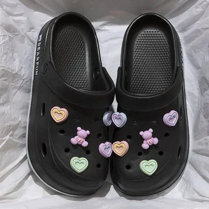 Zapatos de verano para mujer, antideslizantes, con dibujos animados, suela gruesa y suave de EVA, ¡oferta de temporada!