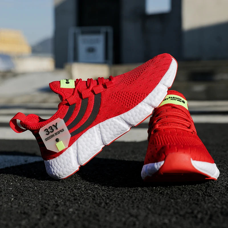 Zapatillas deportivas informales de verano para hombre, transpirables, ligeras, de malla para correr al aire libre, deportivas para correr, tenis para caminar