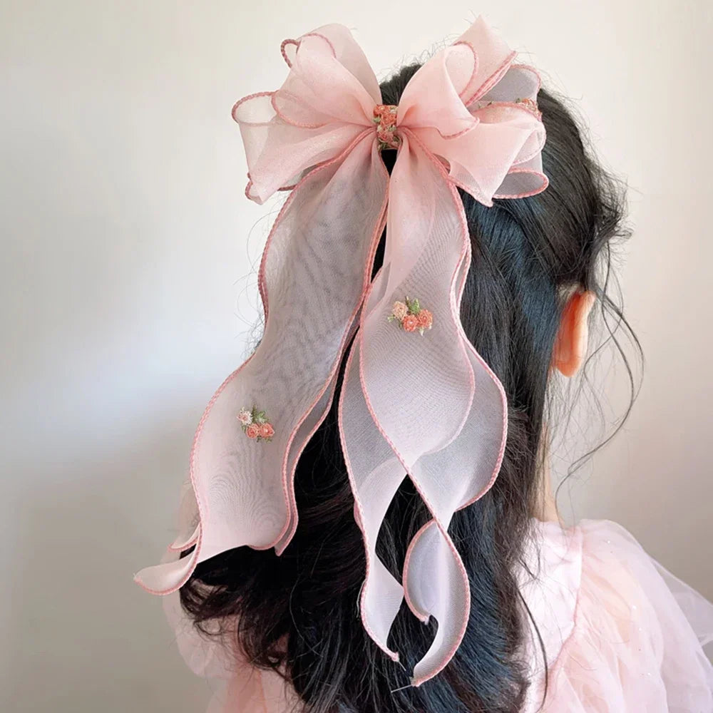 Accesorios para el cabello para niñas, accesorios para el cabello para niñas, lindos accesorios para el cabello, tocado de cola de caballo de princesa para niñas.